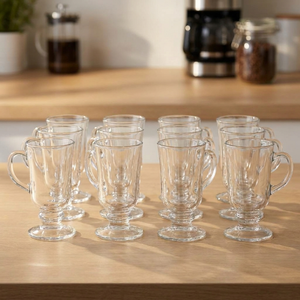 Combo 2 Set de 6 Tazas Irish Coffee de Vidrio 238 ml Kitchenware (12 tazas)