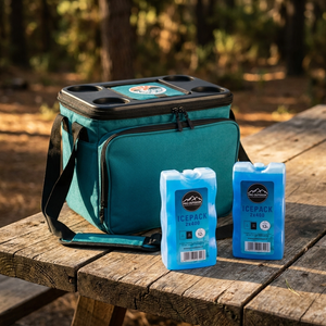 Combo Cooler Plegable Copec RallyMobil 20 L + Icepack Duro 2 x 400 g Pro Outdoor