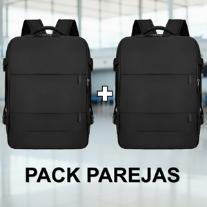 ✈️Combo 2 Mochilas de Viaje Viral Cabina 40L Black. Expandible