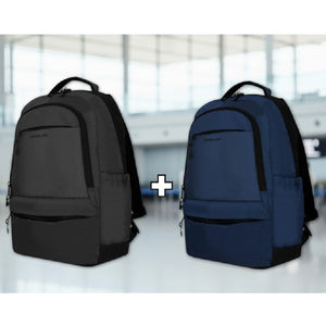 Combo 2 Mochilas Saxoline Cardiff 30L Black y Azul Marino