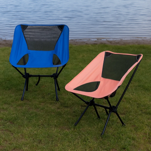 Combo 2 Sillas de Camping. 66% Off. 1 Azul + 1 Rosada
