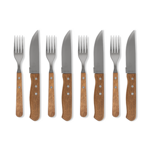 Combo Tabla De Madera De Acacia. Set 8 Cubiertos Asado y Cilindro Para Asar Verduras
