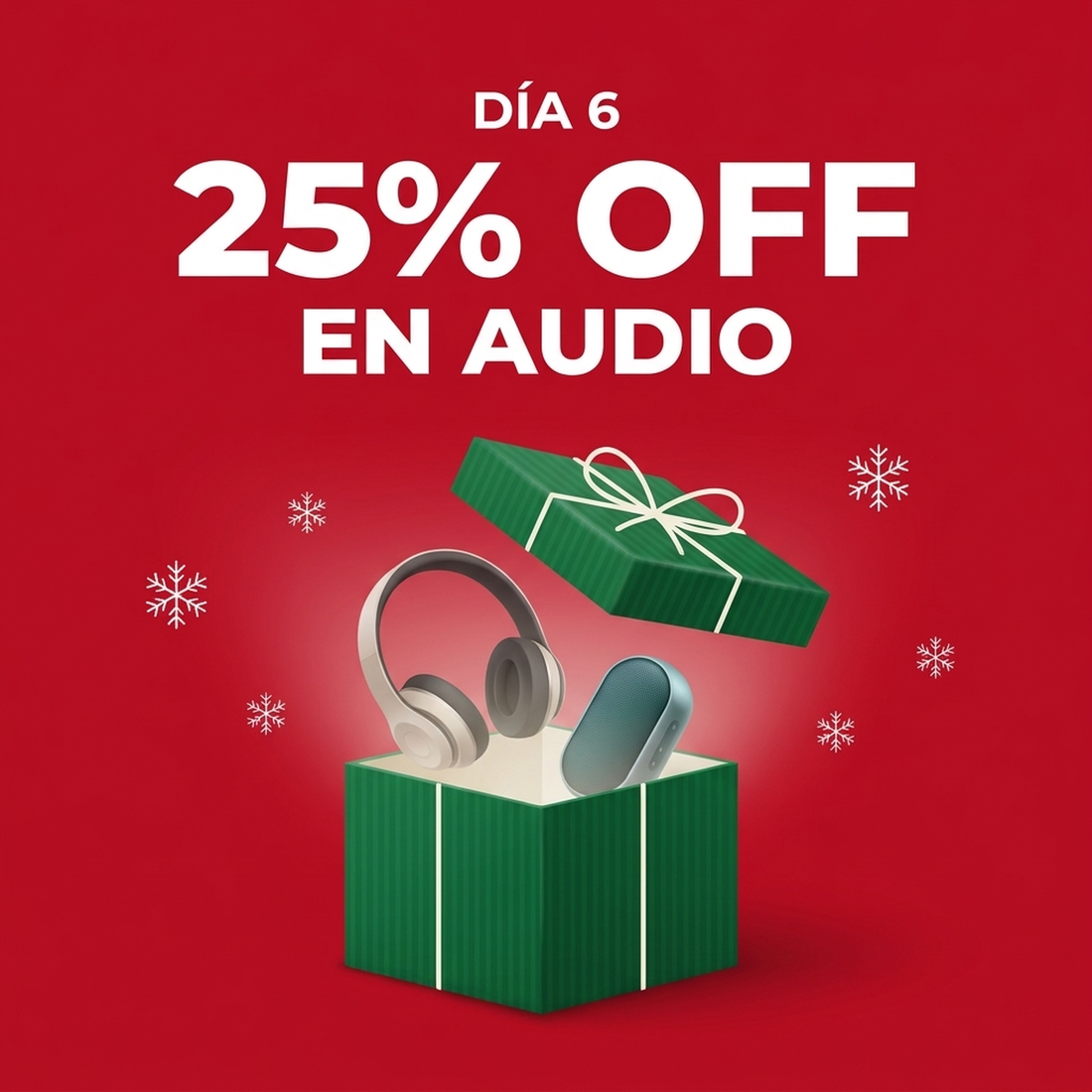 25% de descuento en Audio