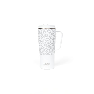 Mug Vaso Térmico Buffer Roques 1Lt + 2 Tapas Ice Leopardo