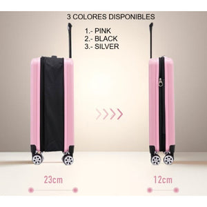 Maleta Cabina. Expandible-Plegable. Ultra Compacta Gris Claro Gout