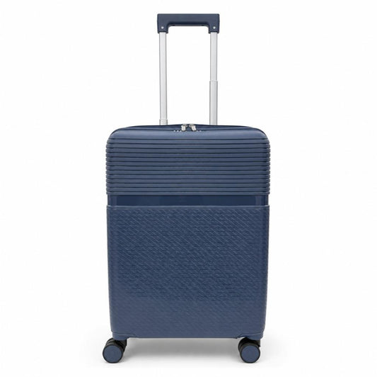 Combo Maleta Cabina S 20" Azul Royal Marksman Ultra Resistente + Travel Bag Gout Negro