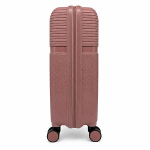Combo Maleta Carry On Cabina Rosado + Travel Bag Neceser  27cm x 13cm Gout Negro