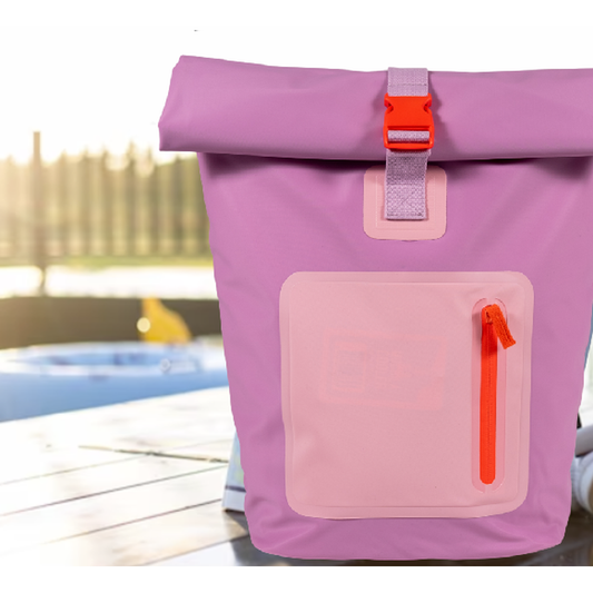 Mochila Cooler Impermeable 15Lt Malva