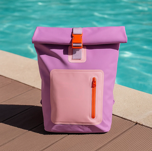 Mochila Cooler Impermeable 15Lt Malva