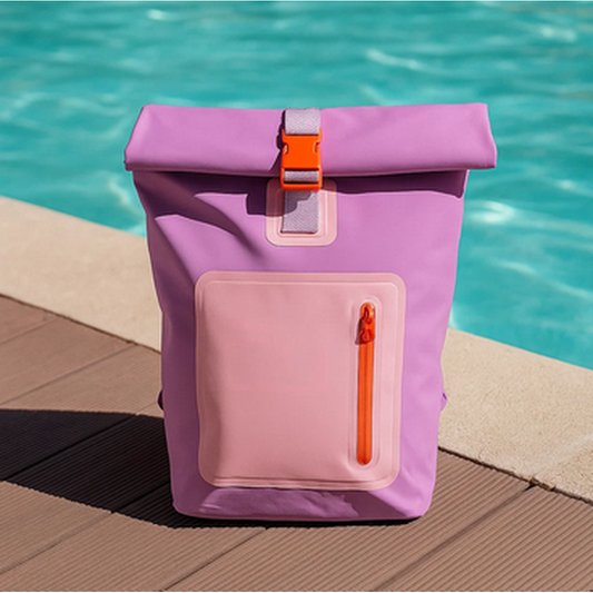 Mochila Cooler Impermeable 15Lt Malva