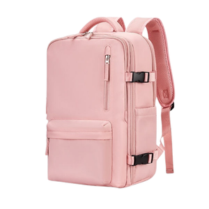 Combo: Mochila Viaje Viral (Cabina Avión) 31L Misty Pink. + Toalla de Playa Redonda 150 cm. 2 Colores (surtida).