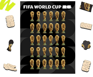 Puzzle 200 Piezas FIFA 2026 360° Trofeo M30 Starter Lite