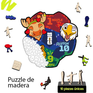 Combo Puzzle FIFA 2026 Mascotas + Pack 50 Sobres Panini Mundial de Futbol 2026