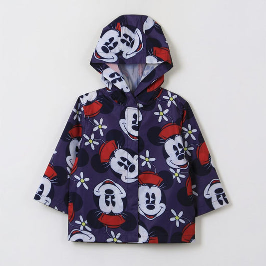 Impermeable Infantil Gris Cara Minnie