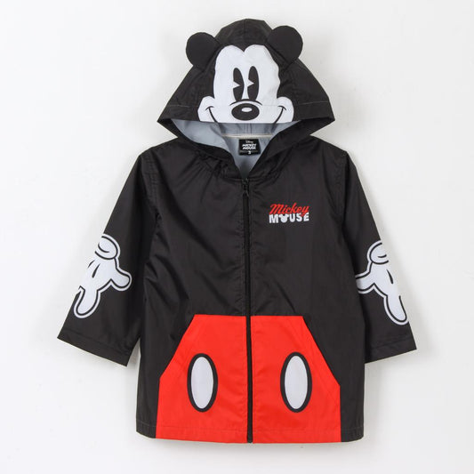 Impermeable Infantil Negro con Orejas Mickey