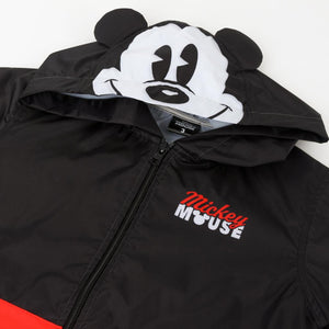 Combo Lluvia Infantil: Paraguas Celeste Lobo Marino + Impermeable Orejas Mickey