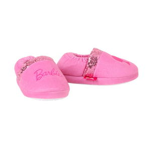Pantufla Niña Lentejuelas Barbie Rosado