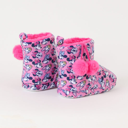 Pantufla Chiporro Niña Minnie Rosado