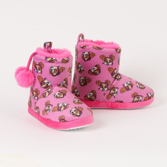 Combo Pantufla Chiporro Niña Paw Patrol Rosado + Pantufla Niño Spider-Man Azul