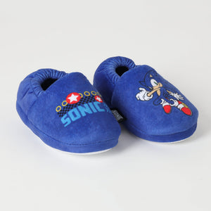 Pantufla Niño Letras Sonic Azul