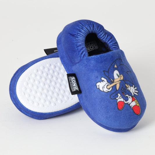 Pantufla Niño Letras Sonic Azul