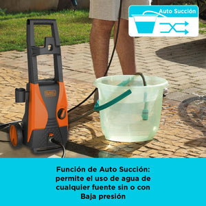 Hidrolavadora Alta Presión 1512 PSI 1400W Black and Decker