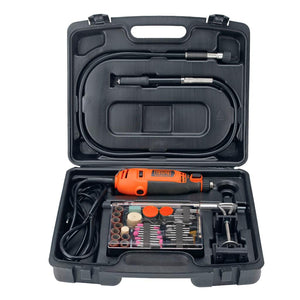 Kit Minitorno 180W con 113 Accesorios Black and Decker