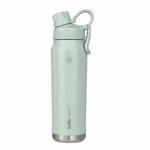 Botella Agua Térmica Buffer Paine 700ml + 2 Tapas Sage Green