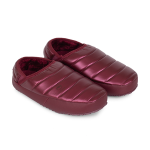 Pantufla Acolchada Mujer Burdeo