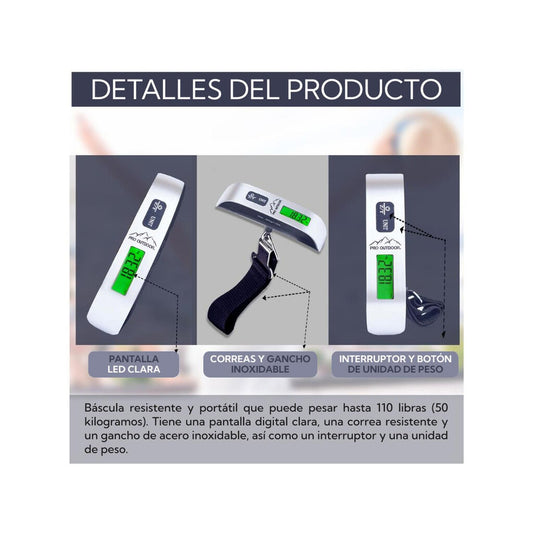Pesa Digital para Equipaje Pro Outdoor