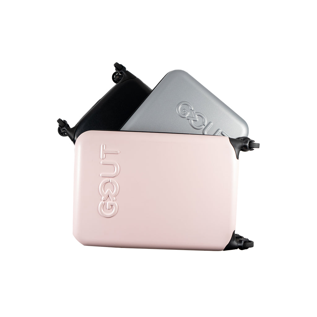 Maleta Cabina Gout Plegable Ultra Compacta Rosada