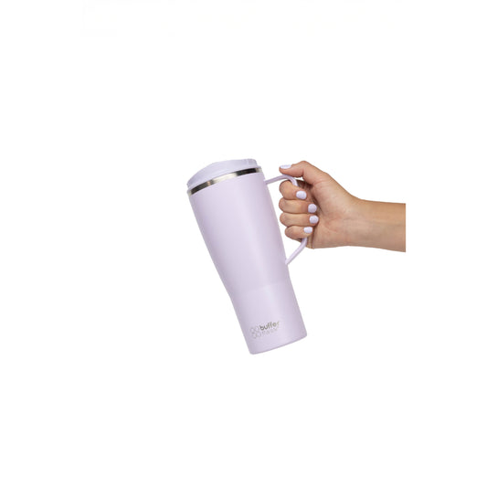 Mug Vaso Térmico Buffer Roques 1Lt + 2 Tapas Lilac