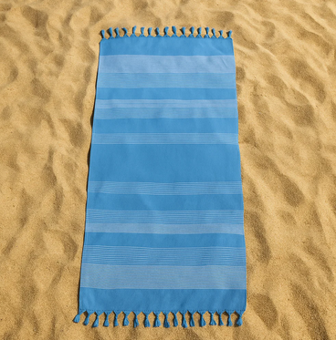 Toalla Playa Turca 80x160Cm Azul