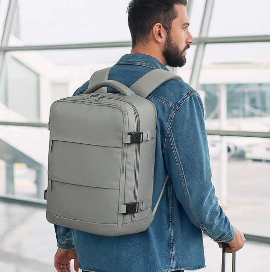 Mochila Viaje Viral (Cabina Avión) 40L Premium Grey.