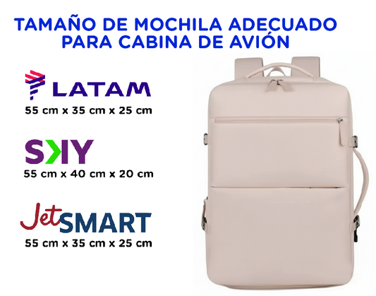 2 Mochilas de Viaje Viral Pink.(Cabina Avión) 40L.