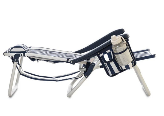 Silla Premium: Playa Camping Plegable Navy -> Reclinable hasta 180°
