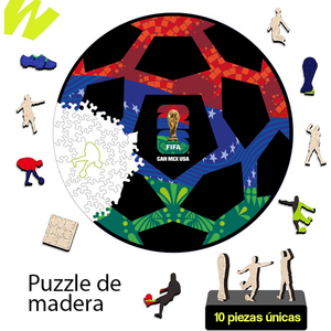 Puzzle 200 Piezas FIFA 2026 Mex/Can/Usa Ball M30 Core