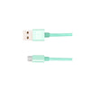 Fabric Micro USB Cable 1m Mint