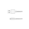 Fabric USB Type C Cable 1m Shining White