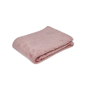 Manta Fleece mediana rosado